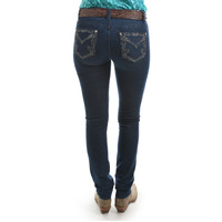 Pure Western Womens Delilah Skinny Jeans (PCP2206244) Pitch Dark [SD]