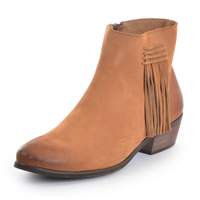 Pure Western Womens Tassel Ankle Boot (P0W28356) Tan [SD]
