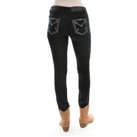 Pure Western Womens Josie Skinny Jeans (PCP2201318) Ebony [SD]