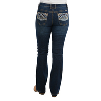 Pure Western Womens Martina Bootcut Jeans - 32 Leg (PCP2211423) Darkest Night 