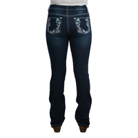 Pure Western Womens Madison Bootcut Jeans - 32 Leg (PCP2208158) Midnight 