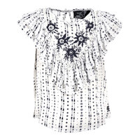 Pure Western Girls Kendall Top (P1S5597495) White/Navy