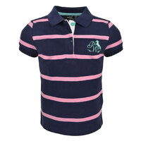 Pure Western Girls Viola Polo (P1S5563493) Navy/Pink