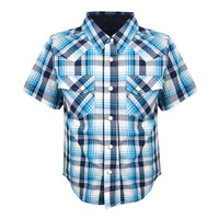 Pure Western Boys Elliot S/S Shirt (P1S3103453) Navy