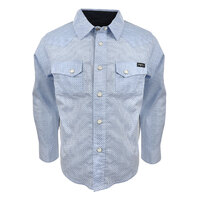 Pure Western Boys Jacobson L/S Shirt (P1S3100455) Light Blue