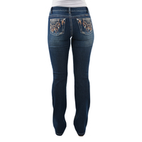 Pure Western Womens Lola Bootcut Jeans - 34 Leg (PCP2208501) Midnight