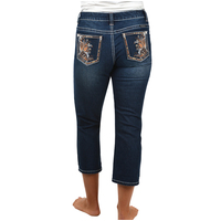 Pure Western Womens Tabitha Capri Jeans (PCP2209506) Midnight [AD]