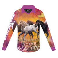 Pure Western Womens Sunset Ride L/S Top (P1S2504621) Multi