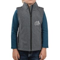 Pure Western Girls Shirley Soft Shell Vest (P2W5603556) Charcoal