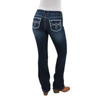 Pure Western Womens Rhian Bootcut Jeans - 34 Leg (PCP2208573) Darkest Night [AD]