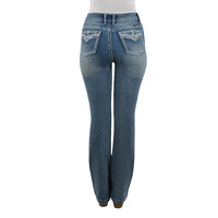 Pure Western Womens Jemma Hi Waist Bootcut Jeans (P2W2213575) Moonshine