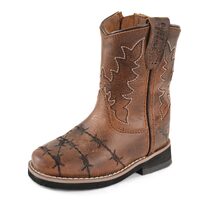 Pure Western Toddler Carson Boots (P2W78073T) Oil Distressed Brown