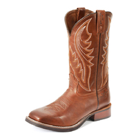 Pure Western Mens Tex Boots (P3W18217) Mahogany Brown [SD]