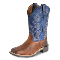 Pure Western Childrens Judd Boots (PCP78096C) Rust/Oiled Blue