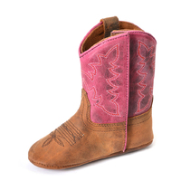 Pure Western Infants Molly Western Boots (PCP78098) Oiled Distressed Brown/Purple