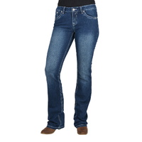 Pure Western Womens Bettina Relaxed Rider Jeans (PCP2210654) Old Indigo