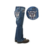 Pure Western Girls Bettina Bootcut Jeans (PCP5201654) Old Indigo