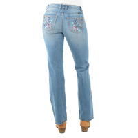 Pure Western Womens Sunny Bootcut Jeans - 34 Leg (PCP2211723) Faded Blue