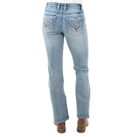 Pure Western Womens Steer Bootcut Jeans - 32 Leg (PCP2211733) Moonshine
