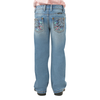 Pure Western Girls Sunny Bootcut Jeans (PCP5211723) Faded Blue