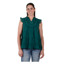 Pure Western Womens Athena Blouse (P3S2568780) Green [SD]