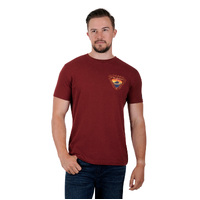 Pure Western Mens Cleveland S/S Tee (P3S1503768) Red Marle