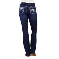 Pure Western Womens Raina Straight Leg Jeans (PCP2212609) Old Indigo