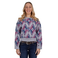 Pure Western Womens Alexis Crew Jumper (P4W2556920) Multi [SD]