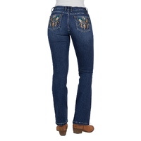 Pure Western Womens Alba Bootcut Jeans - 32 Leg (PCP2211938) Indigo
