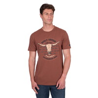 Pure Western Mens Frank S/S Tee (P5S1503084) Rust