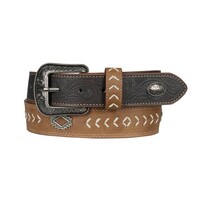 Pure Western Mens Terrence Belt (P5S1955BLT) Tan/Chocolate