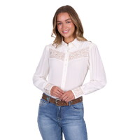 Pure Western Womens Monica L/S Shirt (P5S2126120) Cream