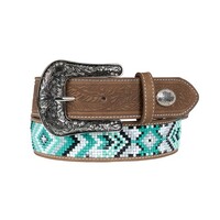 Pure Western Womens Samantha Belt (P5S2984BLT) Tan/Turquoise