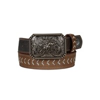Pure Western Childrens Terrence Belt (P5S7931BLT) Tan/Chocolate