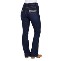 Pure Western Womens Ida Hi Rise Bootcut Jeans - 34 Leg (PCP2213133) Midnight