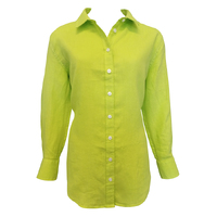 Ritemate Womens Pilbara Linen L/S Shirt (RMPC005) Citrus [SD]