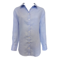 Ritemate Womens Pilbara Linen L/S Shirt (RMPC005) Sky Blue [SD]