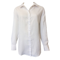 Ritemate Womens Pilbara Linen L/S Shirt (RMPC005) White