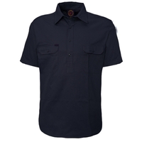 Ritemate Mens Closed Front Heavy Weight S/S Work Shirt (RM100CFS) Navy
