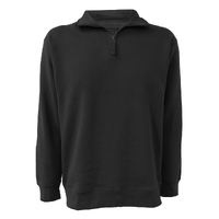 Ritemate Mens Pilbara Classic Zipper Fleece Pullover (RMPC045) Black