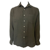 Ritemate Mens Pilbara Linen L/S Shirt (RMPC055) Army [SD]