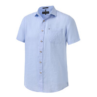Ritemate Mens Pilbara Linen S/S Shirt (RMPC055S) Cloud