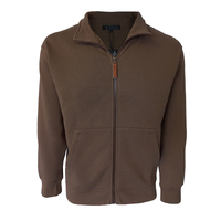 Ritemate Mens Pilbara Classic Zip Through Fleece Sweater (RMPC092) Chestnut [SD]