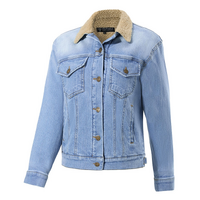 Ritemate Womens Pilbara Sherpa Lined Jacket (RMPC101) Light Indigo