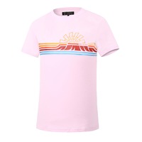 Ritemate Womens Pilbara Graphic Crew Neck S/S Tee (RMPC117) Pink [SD]