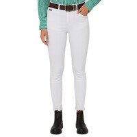 Ritemate Womens Pilbara Bella Cotton Stretch Capri Jeans (RMPC138) White