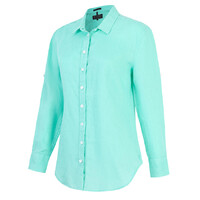 Ritemate Womens Pilbara Florence Classic L/S Linen Shirt (RMPC005) Mint