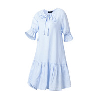 Ritemate Womens Pilbara Tilly 3/4 Sleeve Linen Dress (RMPC136) Cloud