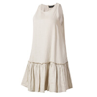 Ritemate Womens Pilbara Emma Linen Sun Dress (RMPC137) Flax