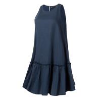 Ritemate Womens Pilbara Emma Linen Sun Dress (RMPC137) Navy
